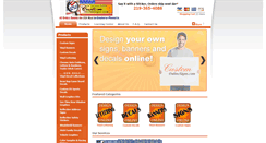 Desktop Screenshot of customonlinesigns.com